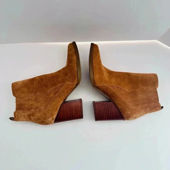 Marc Fisher Western Cowgirl Suede Boho Gadri Ankle boot size 7.5 - Picture 11 of 15